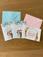 Wenskaarten huwelijk incl. enveloppe, Ophalen of Verzenden, Zo goed als nieuw