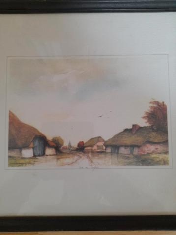 Dirk Baksteen aquarel „Na de regen” beschikbaar voor biedingen