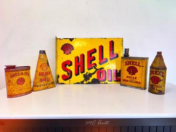 SHELL emaille reclamebord 1927