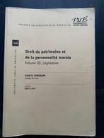 Droit du patrimoine et de la personnalité morale  Vol 3, Gelezen, Overige niveaus, Valérie Simonart, Verzenden
