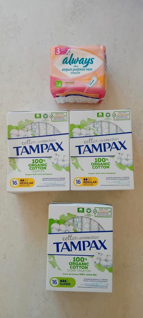 Tampax van normaal en super biologisch katoen, Handtassen en Accessoires, Uiterlijk | Lichaamsverzorging, Nieuw, Overige typen