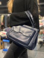 Vintage handtas blauw, Enlèvement ou Envoi, Sac à main, Comme neuf, X