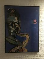 Zeefdruk "De Saxofonist" (Herman Brood), Antiek en Kunst, Ophalen