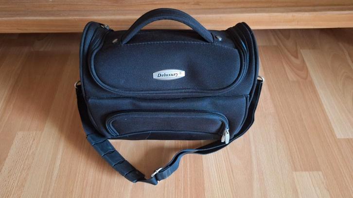 Beautycase Deluxury, Handtassen en Accessoires, Beautycases, Zo goed als nieuw, Softcase, Zwart, Ophalen of Verzenden
