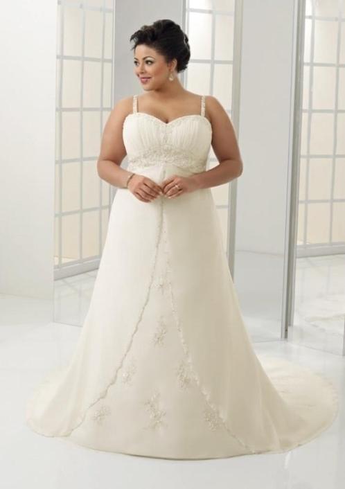 trouwjurk Grote maat trouwjurk maat 48 50 52 54 56, Kleding | Dames, Trouwkleding en Trouwaccessoires, Nieuw, Trouwjurk, Ophalen of Verzenden