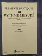 Eléments pratique du rythme mesuré - livre de musique, Livres, Musique, Comme neuf, Enlèvement
