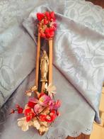 Bobine à tirer/bobine à tisser avec statue de Marie. Décorat, Antiquités & Art, Antiquités | Objets religieux, Enlèvement ou Envoi