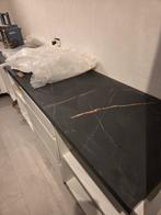 Nouveau plan de travail aspect marbre noir, Enlèvement, Neuf, Noir, Bois