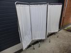 vintage ziekenhuisscherm met 4 panelen (bladeren) in staal, Ophalen, Gebruikt