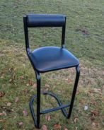 2 tabourets de bar avec dossiers, 90 cm ou plus, Avec repose-pieds, Métal, 2 tabourets