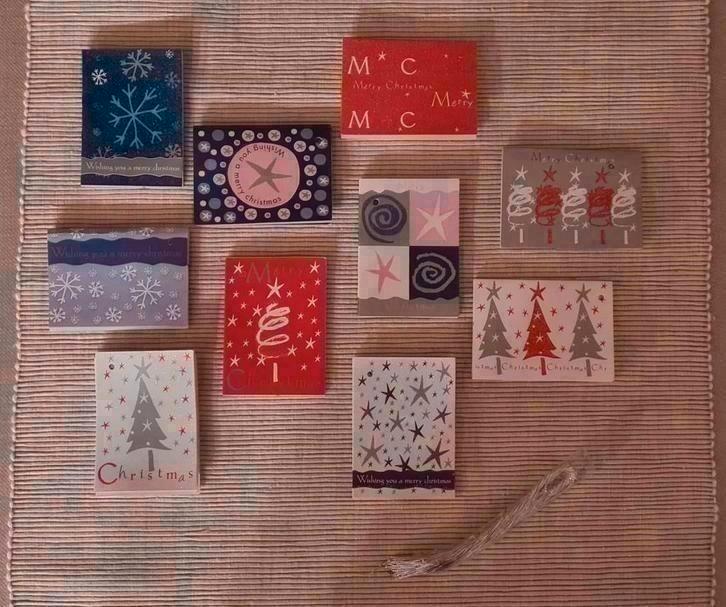 Leuke kleine kerstkaartjes voor aan bv. pakjes! (Nieuw), Hobby en Vrije tijd, Knutselen, Nieuw, Ophalen of Verzenden