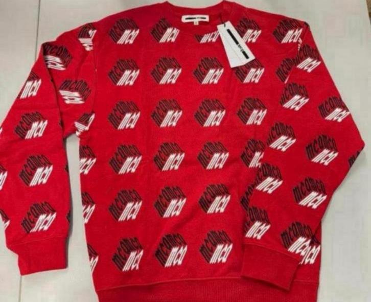 Alexander McQueen MCQ trui sweater M nieuw + labels Heren, Kleding | Heren, Truien en Vesten, Nieuw, Maat 48/50 (M), Rood, Ophalen of Verzenden