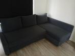 Donker blauw/grijs bank-bed, Maison & Meubles, Canapés | Sofas & Chaises Longues, Trois personnes, 150 cm ou plus, 200 à 250 cm