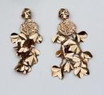 Lange gouden oorringen met clip, Handtassen en Accessoires, Oorbellen, Ophalen of Verzenden, Zo goed als nieuw, Goud