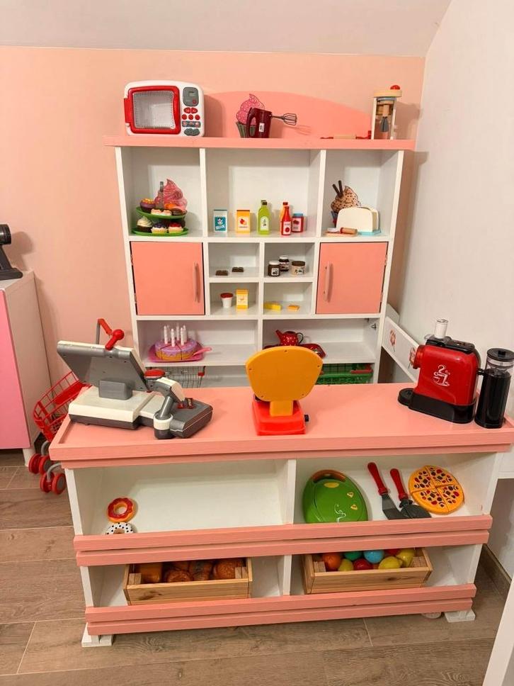Speelgoed winkel, Kinderen en Baby's, Speelgoed | Speelkeukens, Gebruikt, Speelkeuken, Hout, Ophalen