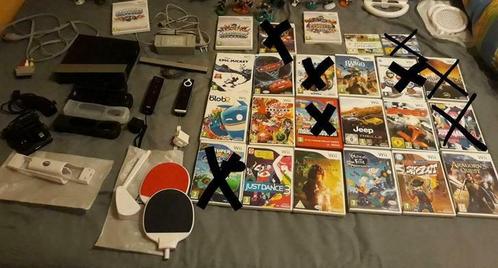 Wii Black limited edition, Games en Spelcomputers, Spelcomputers | Nintendo Wii, Zo goed als nieuw, Met 2 controllers, Met games