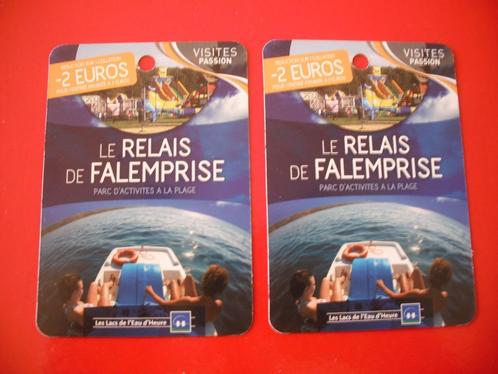 2 BONS DE REDUCTIONS * LE RELAIS DE FALEMPRISE *, Tickets en Kaartjes, Kortingen en Cadeaubonnen, Drie personen of meer, Overige typen