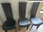 6 stoelen, Maison & Meubles, Chaises, Comme neuf, Noir, Modern, Cuir