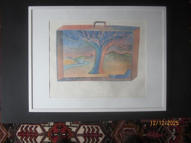 « Un bonjour des Ardennes » - Jean-Michel Folon, Antiquités & Art, Art | Lithographies & Sérigraphies, Enlèvement