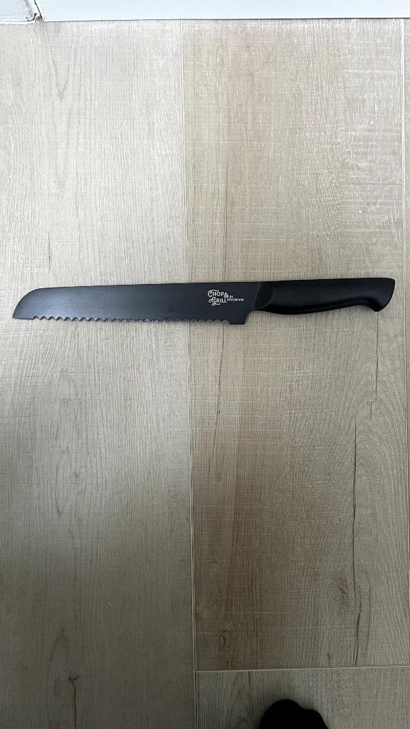 Greenpan broodmes – 20 cm, Huis en Inrichting, Keuken | Bestek, Zo goed als nieuw, Los bestek, Zilver, Vaatwasserbestendig, Ophalen
