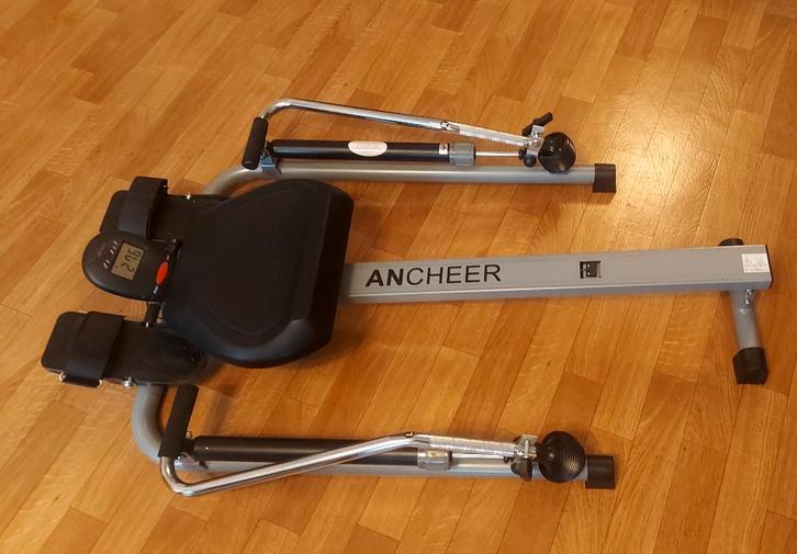 Machine à ramer, Sports & Fitness, Appareils de fitness, Utilisé, Rameur, Bras, Jambes, Pectoraux, Abdominaux, Dos, Métal, Enlèvement