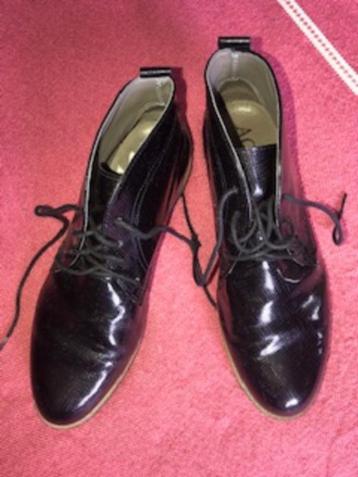 Chaussures ACO vernies noires 38, Enlèvement ou Envoi, Comme neuf, Boots et Botinnes, ACO