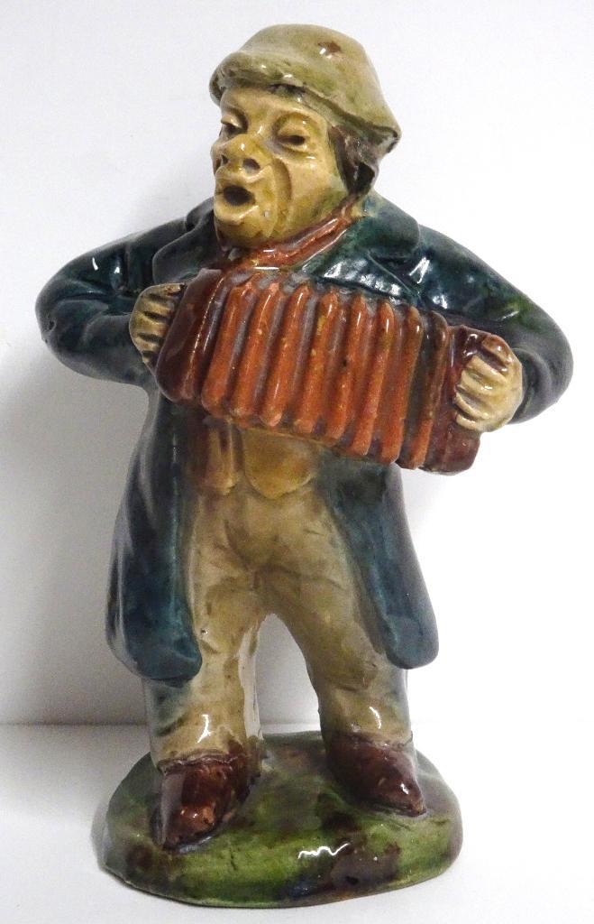 Vlaams aardewerk - Trekzakspeler, Antiek en Kunst, Antiek | Keramiek en Aardewerk, Ophalen of Verzenden