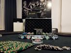 Cashgame poker set high End Clay ingegraveerd., Ophalen of Verzenden, Nieuw