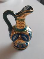 Vintage miniatuur vaasje, goud beschilderd, Antiek en Kunst, Ophalen of Verzenden