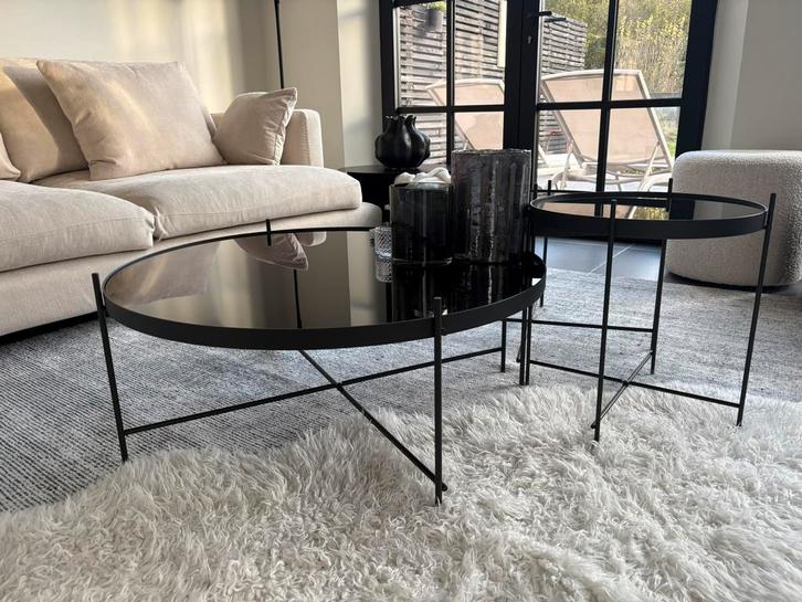 ZUIVER Cupid salontafels zwart, Huis en Inrichting, Tafels | Salontafels, Zo goed als nieuw, Ophalen