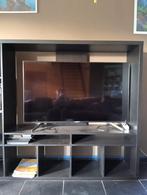 Zwart tv-meubel, 100 tot 150 cm, 150 tot 200 cm, Ophalen of Verzenden, Zo goed als nieuw