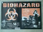 Poster Biohazard in Vooruit Gent 1993, Comme neuf, Enlèvement ou Envoi