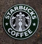 Starbucks coffee emaillen reclame bord mancave decoratie, Enlèvement ou Envoi, Comme neuf, Panneau publicitaire