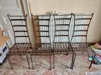 4 chaises en fer forgé, Maison & Meubles, Enlèvement, Une