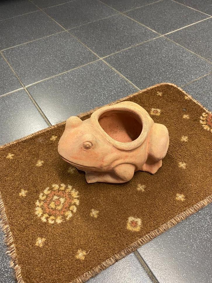Grenouille Pot Terracotta Italie Jardinière Magnifique !!!, Tuin en Terras, Bloempotten, Zo goed als nieuw, Terracotta, Binnen