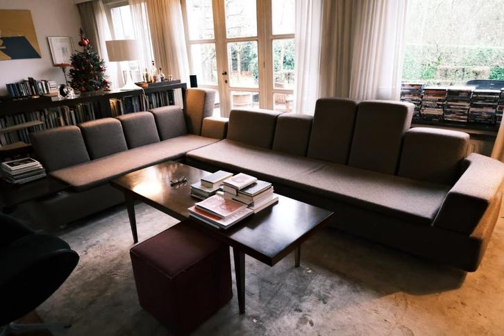 hoeksalon exclusief Giorgetti zetel zitbank - vintage, Huis en Inrichting, Zetels | Zetels en Chaises Longues, Gebruikt, Stof