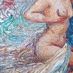 Peinture nue l'huile sur toile, Enlèvement