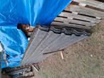 7 metalen dakplaten van 5m30 lang, Doe-het-zelf en Bouw, Ophalen, Gebruikt