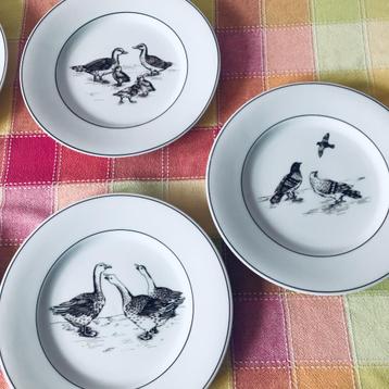 assiettes décors volailles, Enlèvement