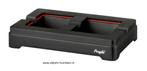 SAB03 ANGELO   SIGAARASBAK ALUMINIUM  ZWART MET ROOD 22 CM, Collections, Envoi, Neuf, Cendrier