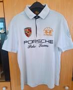 Polo Porsche Polo Team la Martina - rare - taille M, Enlèvement ou Envoi, Comme neuf, Blanc, Taille 48/50 (M)