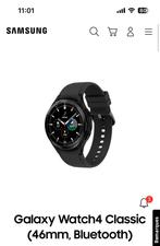 Montre Samsung Galaxy Watch 4 classic 46mm, Handtassen en Accessoires, Smartwatches, Zwart, Ophalen of Verzenden, Zo goed als nieuw
