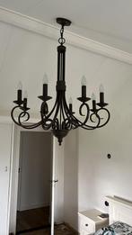 Metalen kroonluchter 8 of 12 lampen, Huis en Inrichting, Lampen | Kroonluchters, Ophalen, Zo goed als nieuw, Metaal, Klassiek