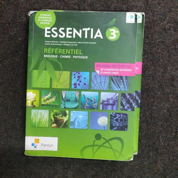 Essentia 3e référentiel Bio, Chimie, Physique enseignement s, Livres, Livres scolaires, Utilisé, Physique, Secondaire, Enlèvement