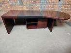 Grote hoogwaardige mahoniehouten vergader-/kantoortafel voor, Ophalen of Verzenden, Gebruikt, Bureau