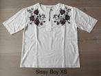 T-shirt van Sissy Boy - maat XS, Wit, Nieuw, Ophalen of Verzenden, Korte mouw