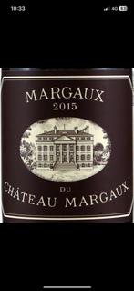 Chateau du Margaux 2015, Verzamelen, Wijnen, Ophalen, Frankrijk, Nieuw, Rode wijn