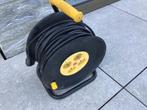 Verlengkabel op haspel 50m. 3x1,5, Doe-het-zelf en Bouw, Elektriciteit en Kabels, Ophalen, Zo goed als nieuw, Kabel of Snoer