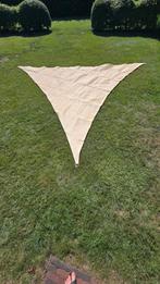 Schaduwdoek zandkleur 4/4/3,8m., Ophalen, Nieuw