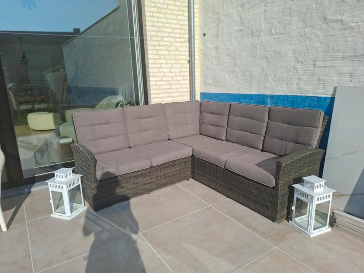 Loungeset antraciet, Tuin en Terras, Tuinsets en Loungesets, Gebruikt, Loungeset, Ophalen